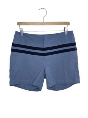 The Normal Brand Blue Shorts with Double Navy Stripe Size 31 Casual Preppy